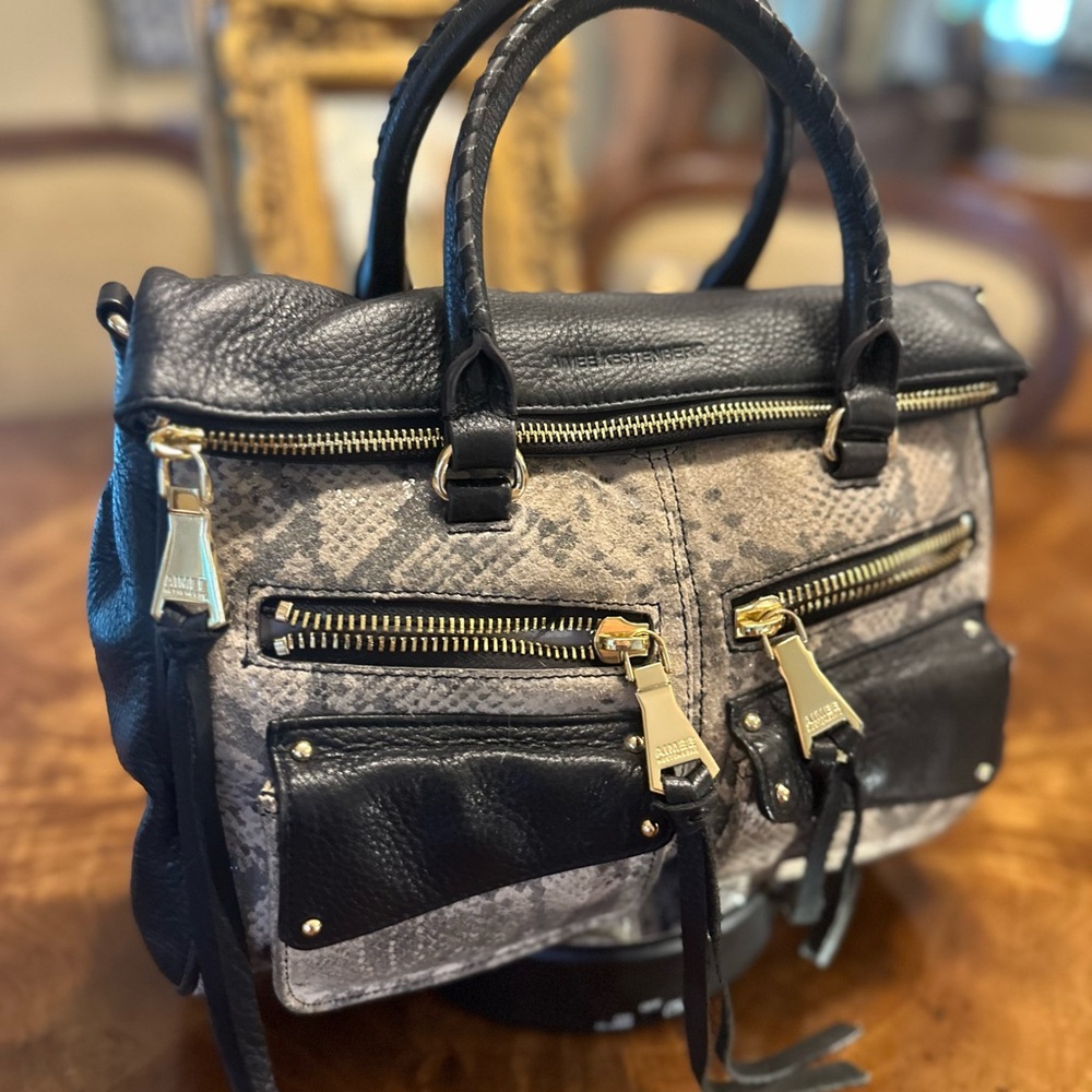 Sexy As Frak Black Leather Aimee Kirstienberg Satchel